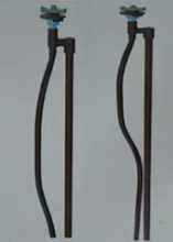 方轮旋转碳素杆地插